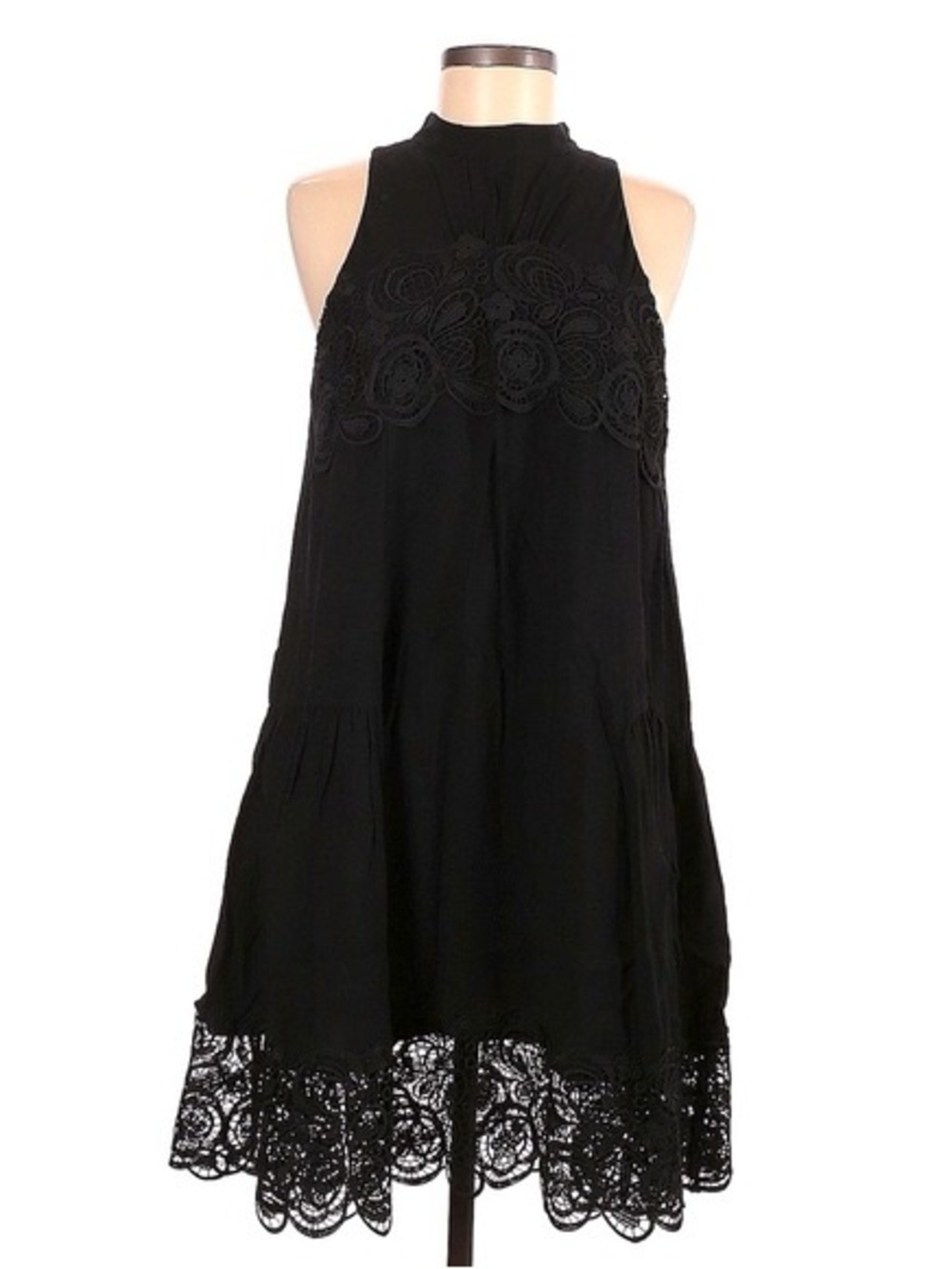 H&M Lace-Trim Sleeveless Dress